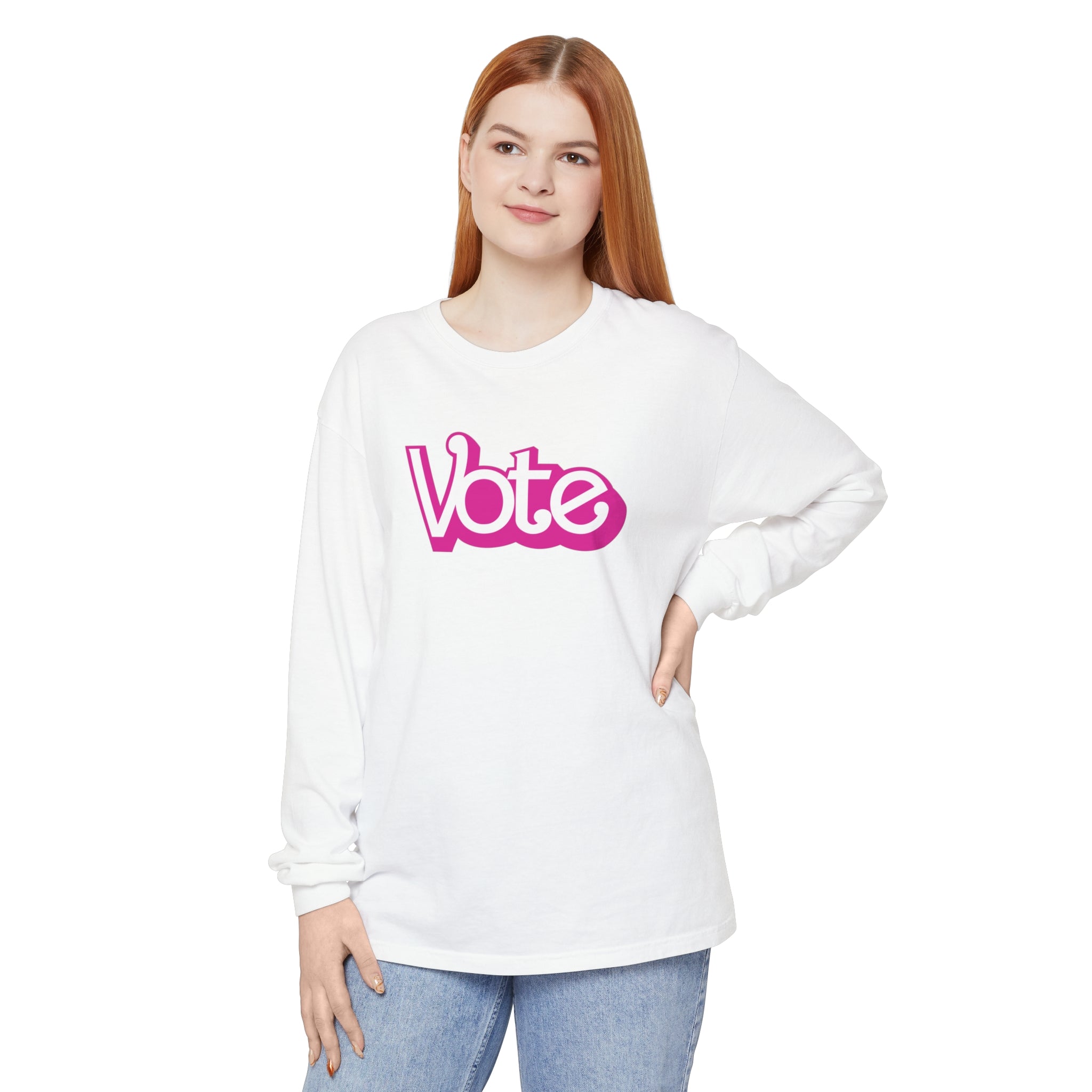 VOTE PINK Unisex  Long Sleeve T-Shirt