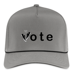 VOTE WIN- Rope Cap - gray/black