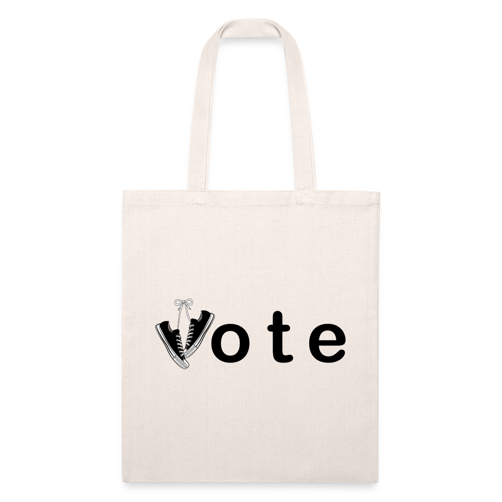 VOTE WIN- Recycled Tote Bag - natural