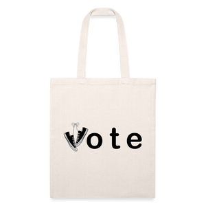 VOTE WIN- Recycled Tote Bag - natural