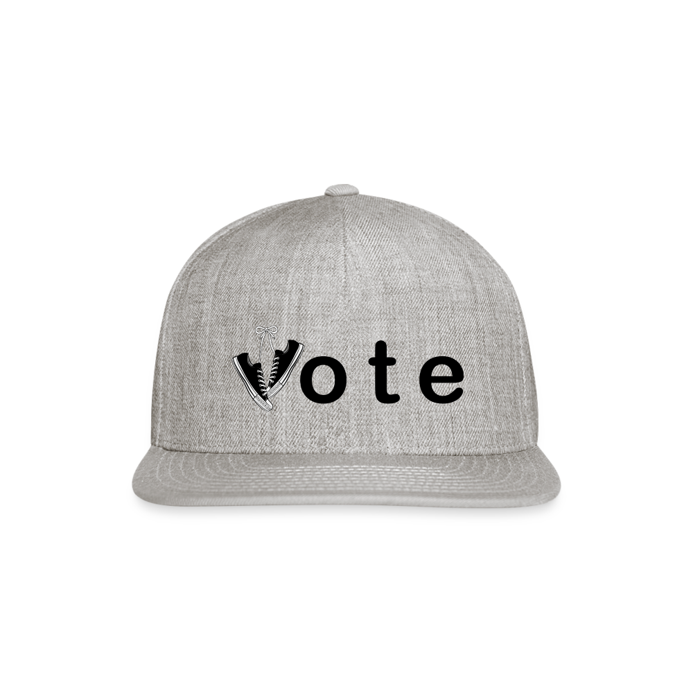 VOTE WIN- Snapback Baseball Cap - heather gray