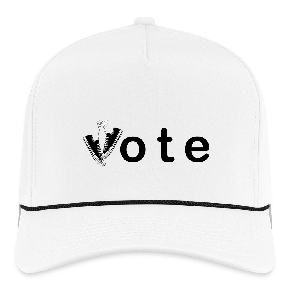 VOTE WIN- Rope Cap - white/black