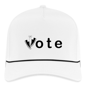 VOTE WIN- Rope Cap - white/black