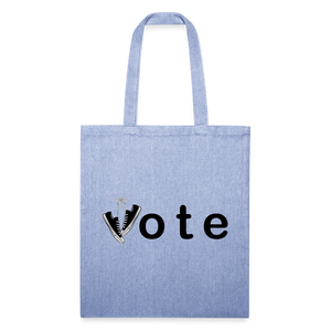 VOTE WIN- Recycled Tote Bag - light Denim