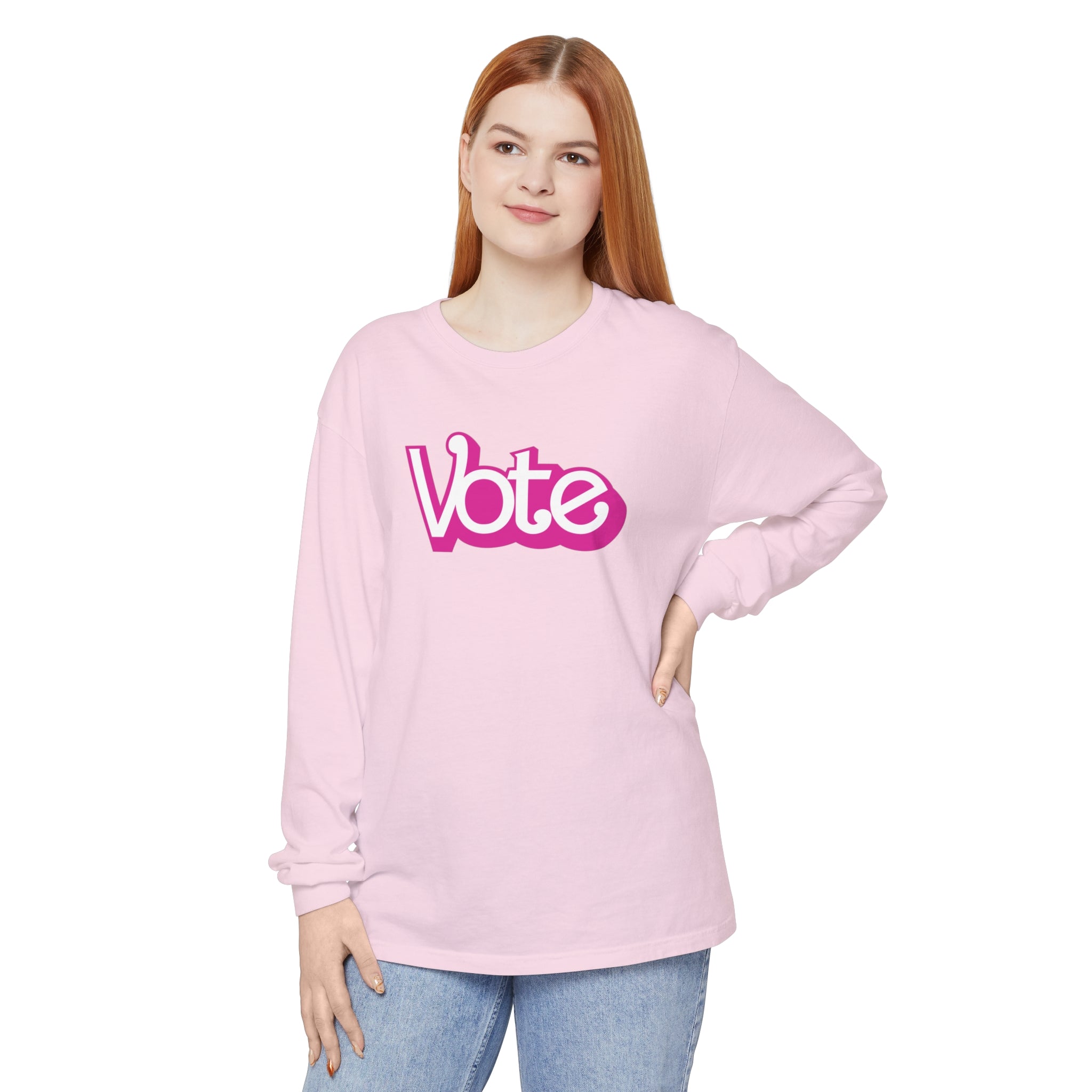 VOTE PINK Unisex  Long Sleeve T-Shirt