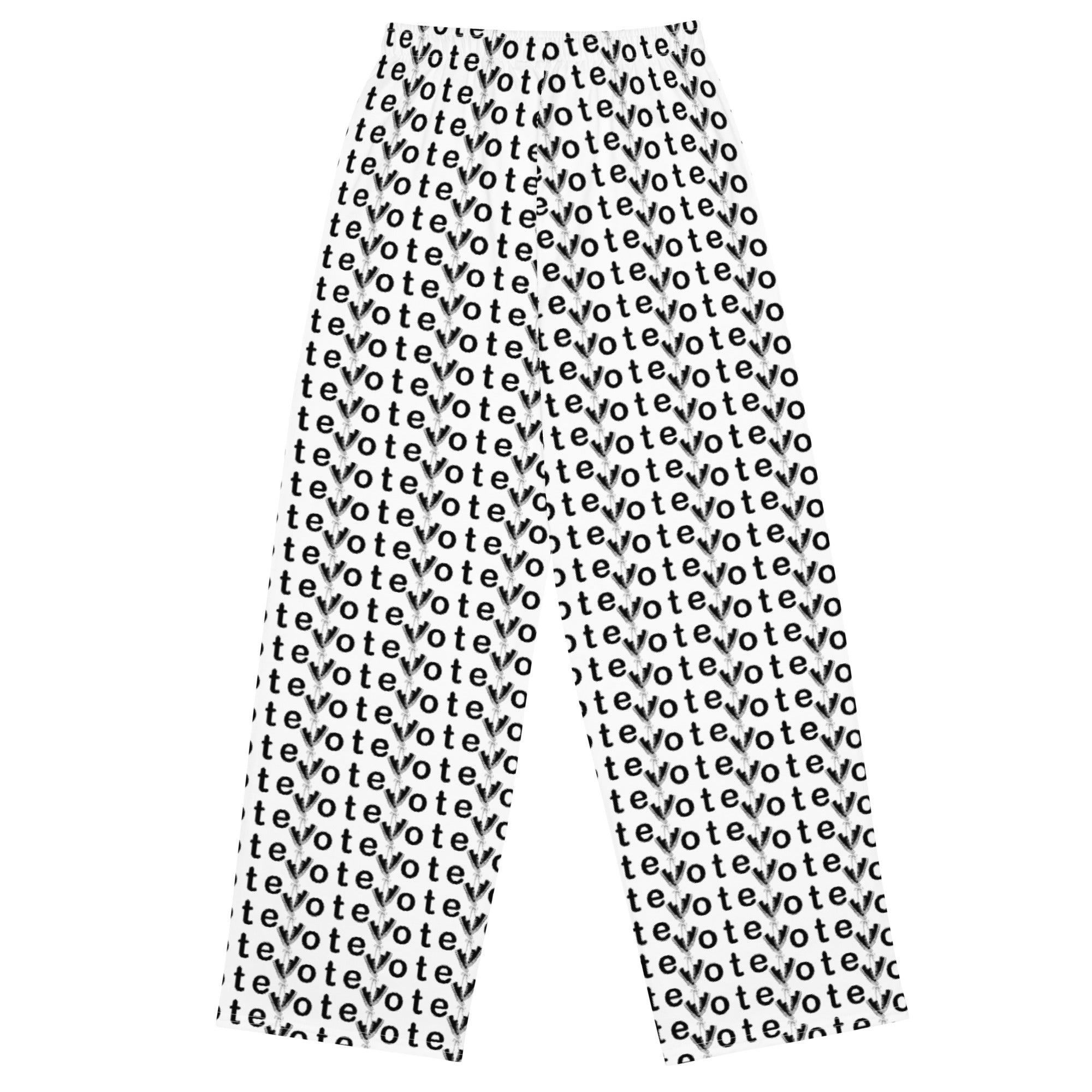 Vote Win- All-over print unisex wide-leg pants