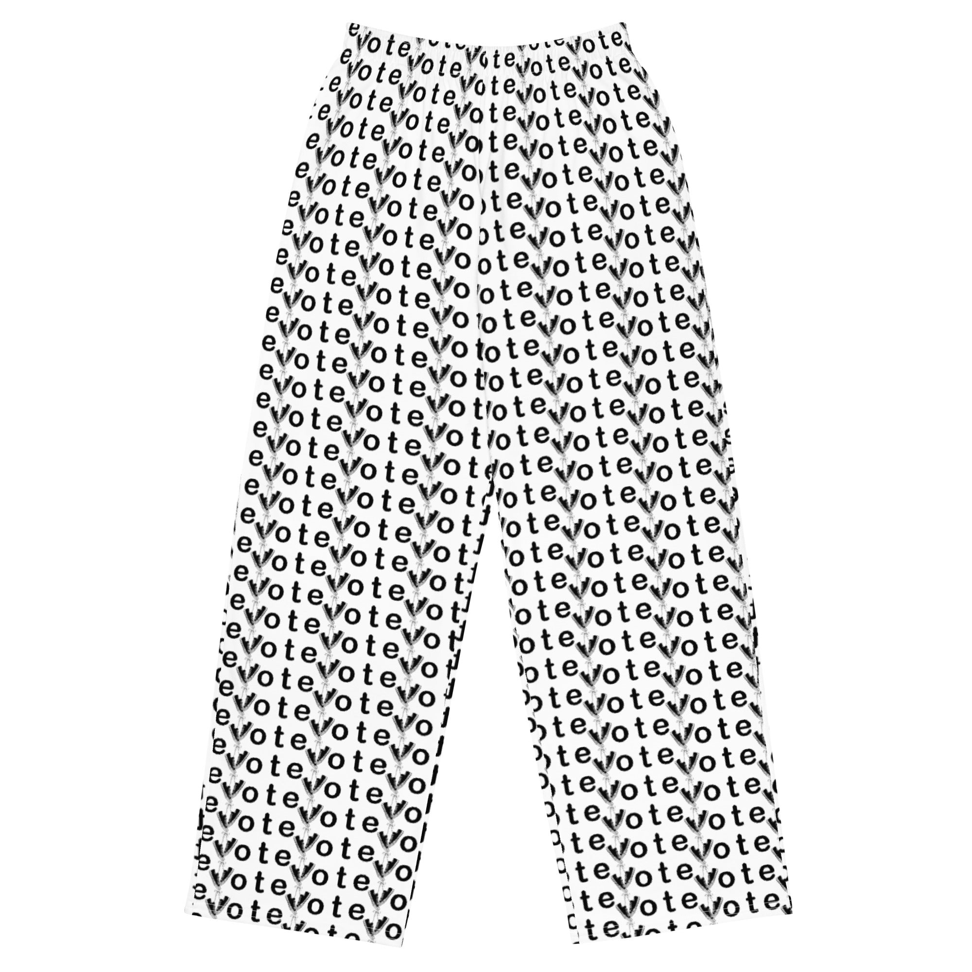 Vote Win- All-over print unisex wide-leg pants