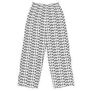 Vote Win- All-over print unisex wide-leg pants