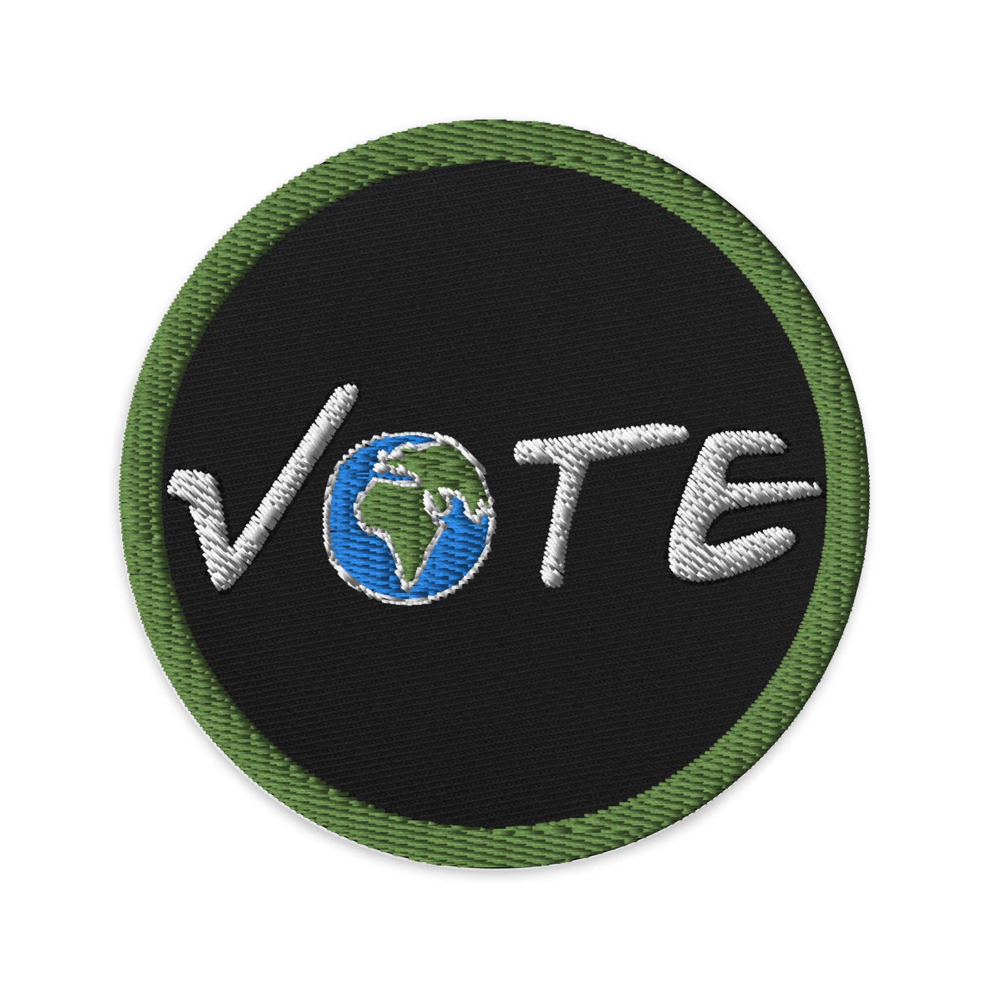 VOTE EARTH- Embroidered patches