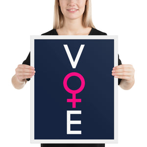 She Votes- Framed poster