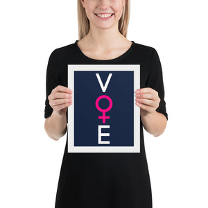 She Votes- Framed poster