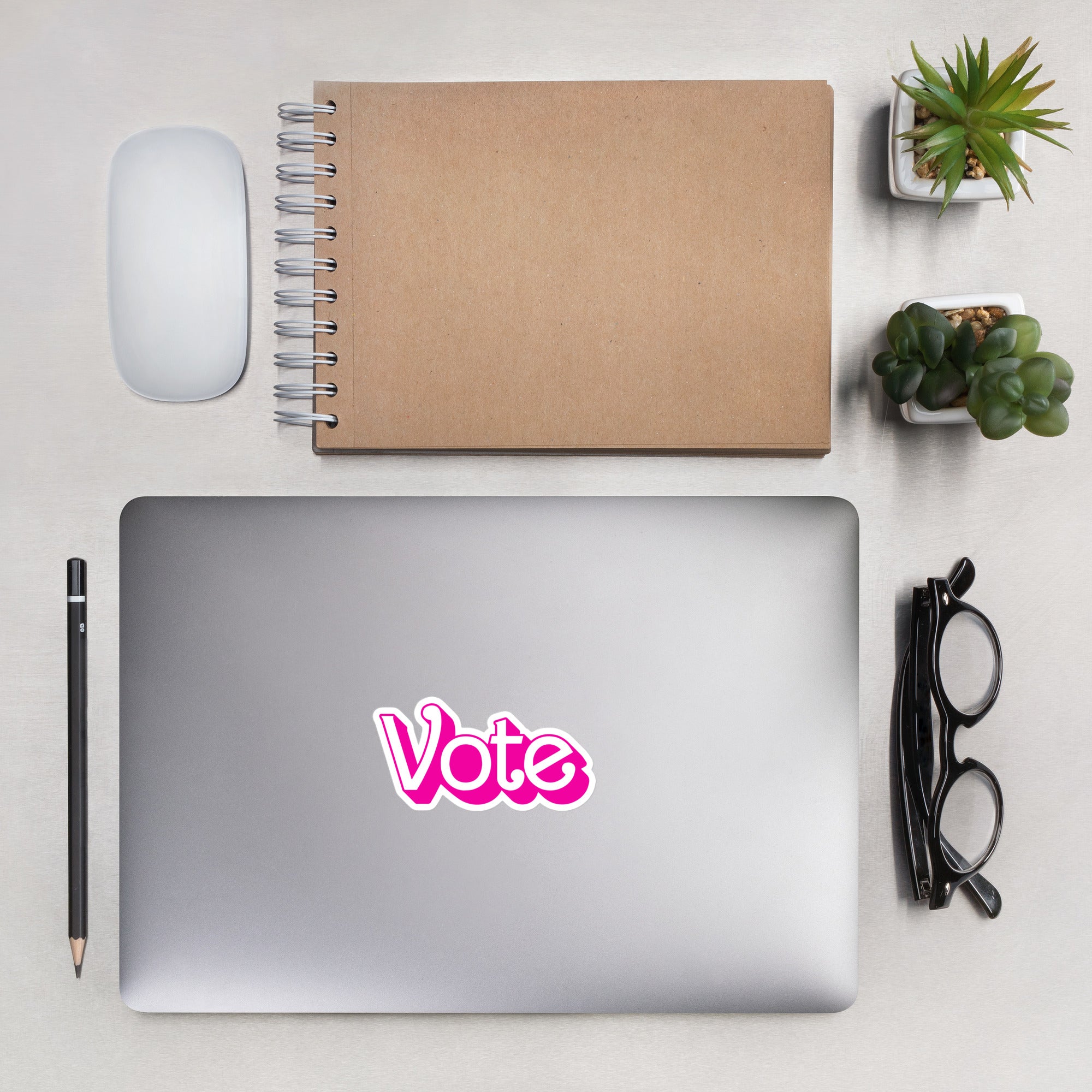 VOTE PINK- Bubble-Free Stickers