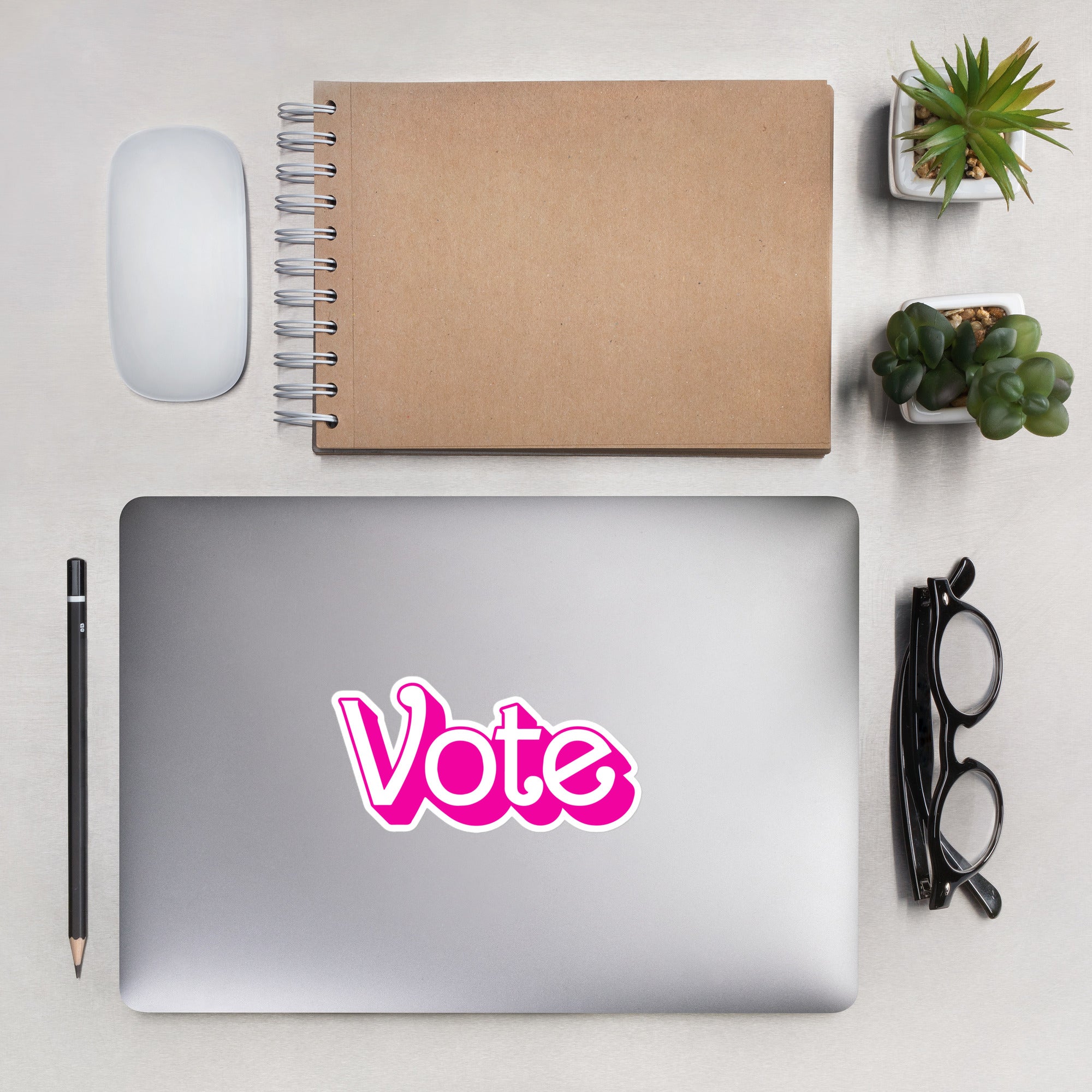 VOTE PINK- Bubble-Free Stickers