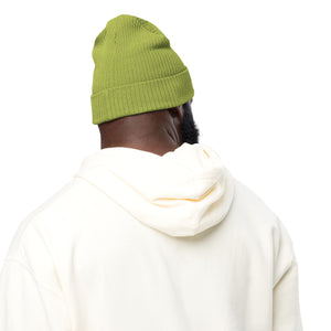 VOTE EARTH- Organic ribbed beanie