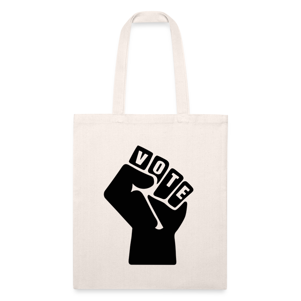 VOTE POWER Recycled Tote Bag - natural