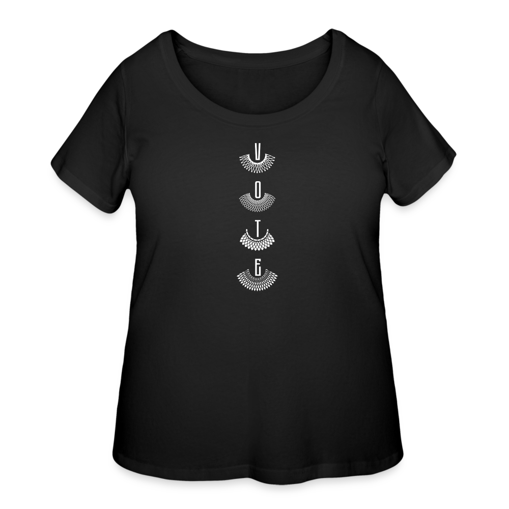 Vote RBG - Women’s Curvy T-Shirt - black