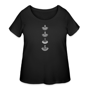 Vote RBG - Women’s Curvy T-Shirt - black