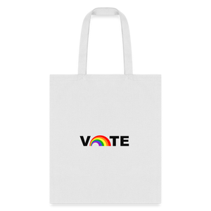 Vote Proud- Tote Bag - white