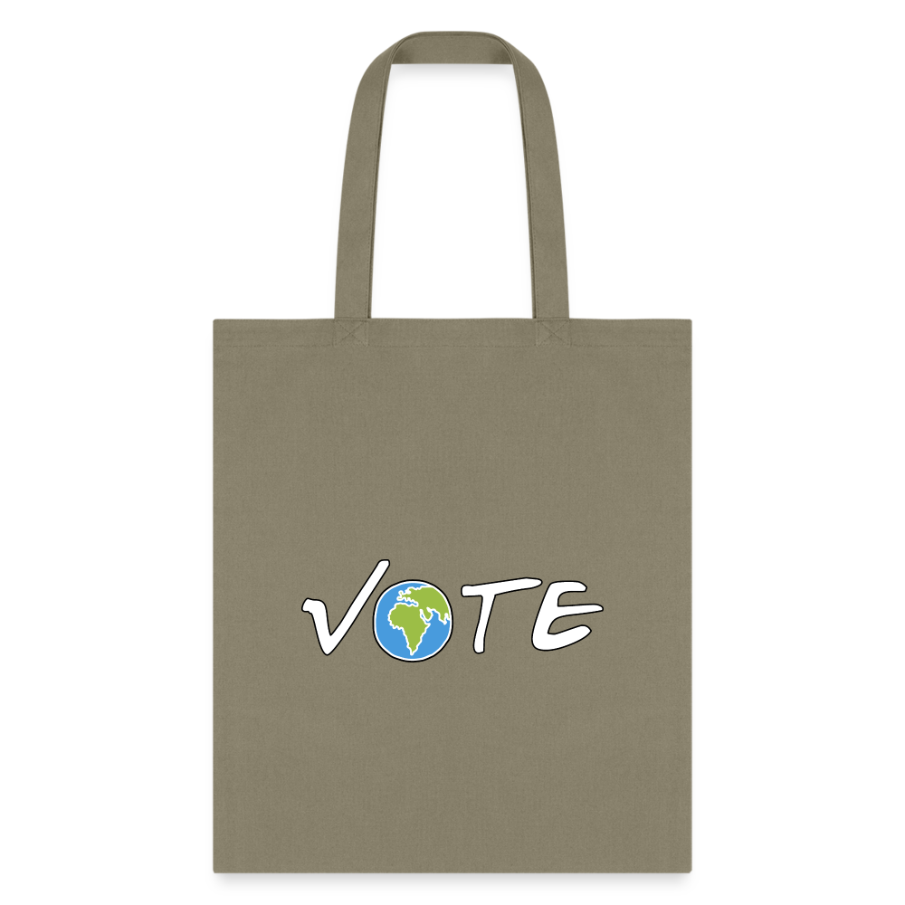 Vote Earth- Tote Bag - khaki