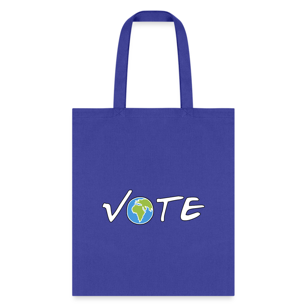 Vote Earth- Tote Bag - royal blue