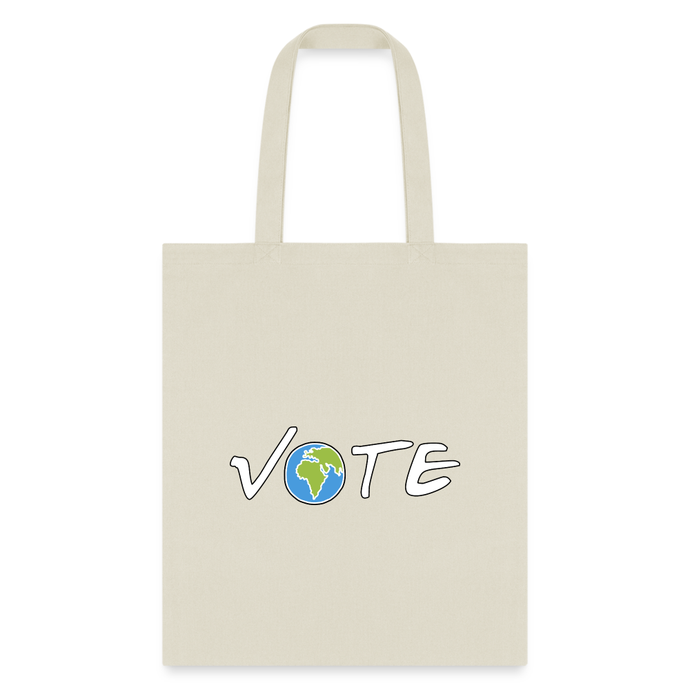 Vote Earth- Tote Bag - natural