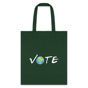 Vote Earth- Tote Bag - forest green