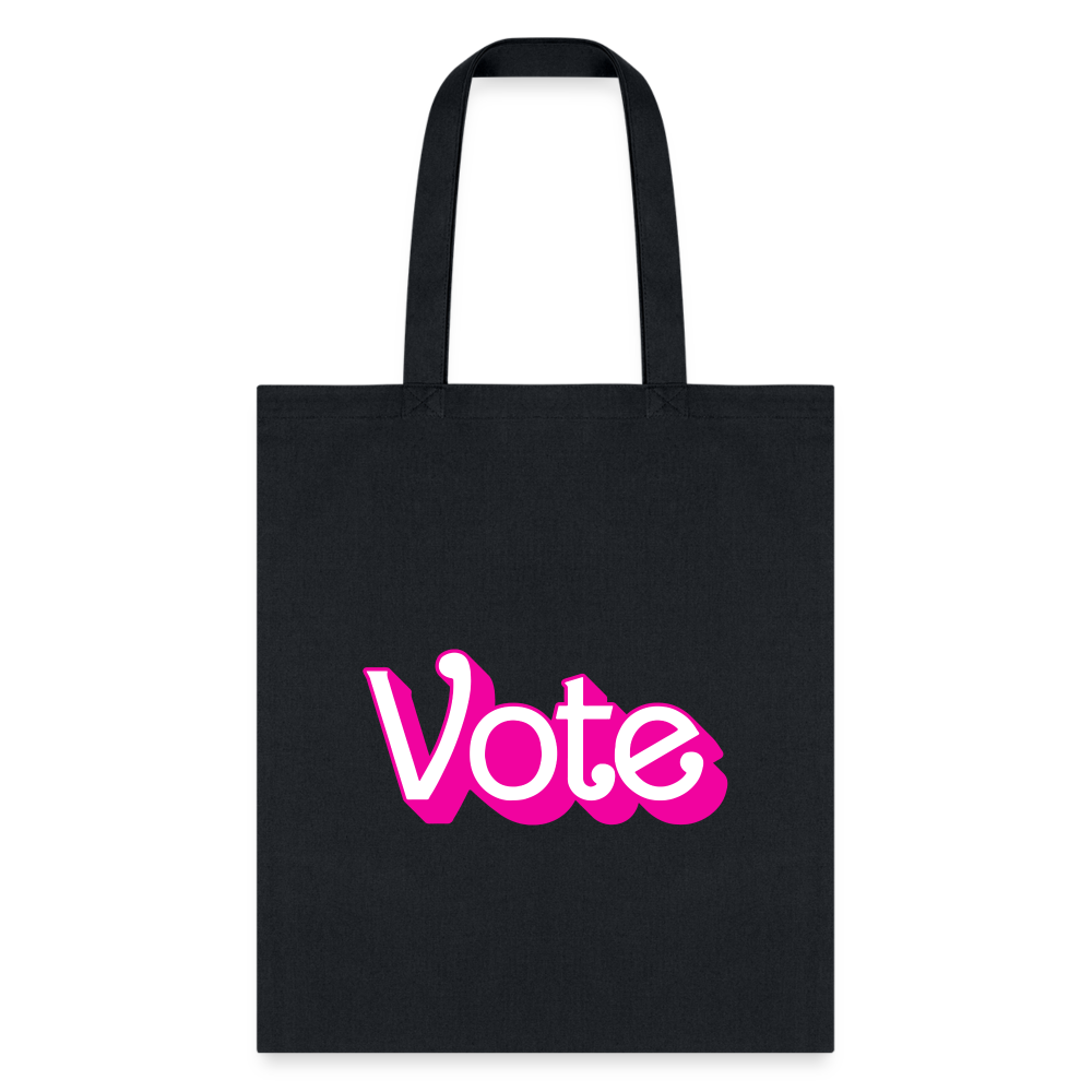 VOTE PINK- Tote Bag - black