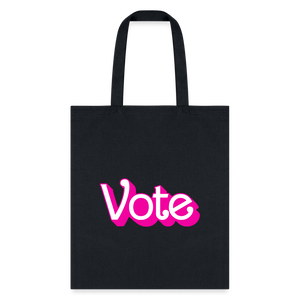VOTE PINK- Tote Bag - black