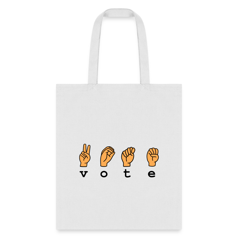 Vote Sign- Tote Bag - white