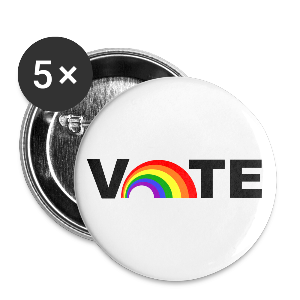 Vote Proud - Buttons small 1'' (5-pack) - white