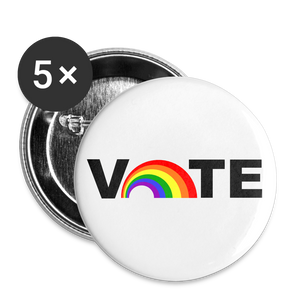 Vote Proud - Buttons small 1'' (5-pack) - white