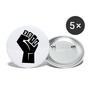 Vote Power Buttons small 1'' (5-pack) - white