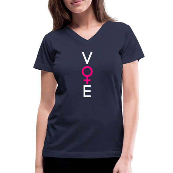 SHE VOTES - Women's V-Neck T-Shirt – VoteWear