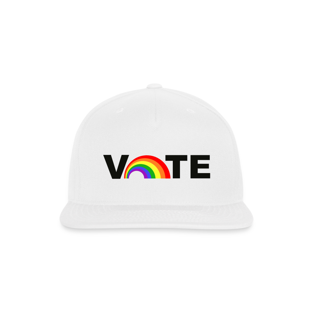 VOTE PROUD Snapback Baseball Cap - white