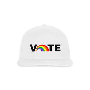 VOTE PROUD Snapback Baseball Cap - white