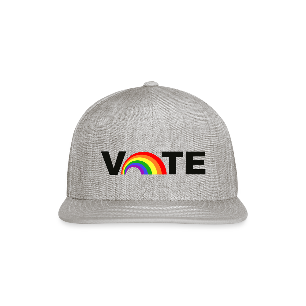 VOTE PROUD Snapback Baseball Cap - heather gray