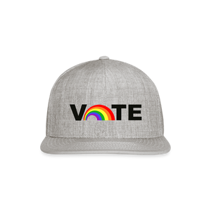 VOTE PROUD Snapback Baseball Cap - heather gray