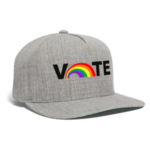 VOTE PROUD Snapback Baseball Cap - heather gray