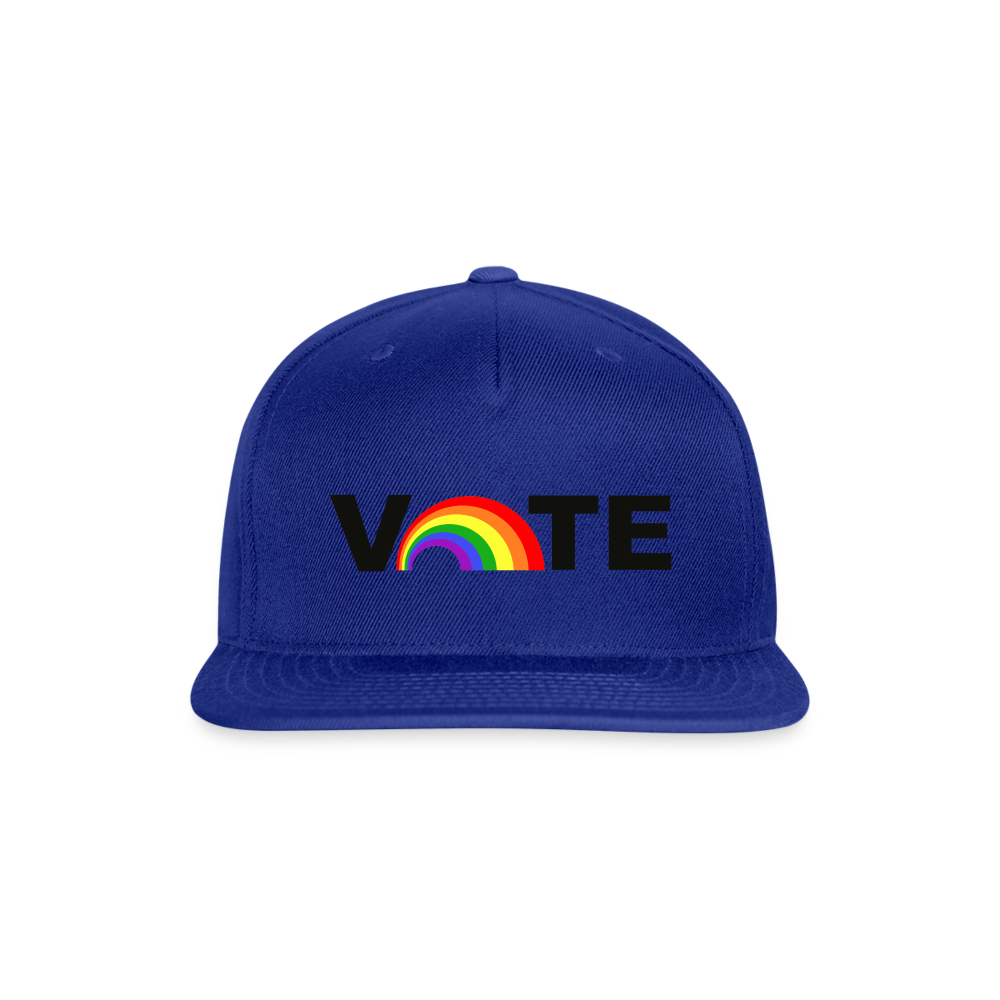 VOTE PROUD Snapback Baseball Cap - royal blue