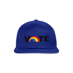 VOTE PROUD Snapback Baseball Cap - royal blue