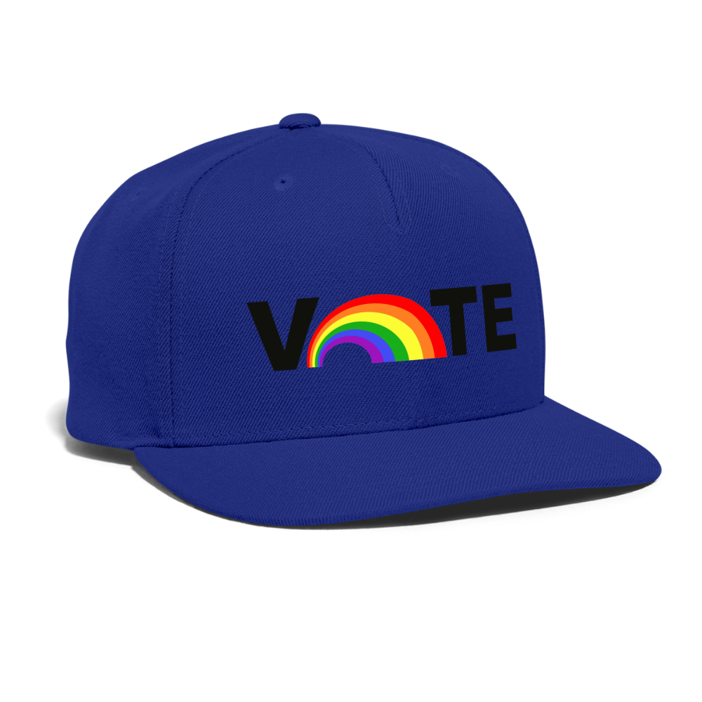 VOTE PROUD Snapback Baseball Cap - royal blue