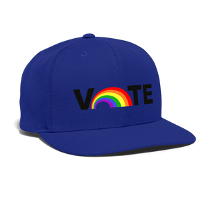 VOTE PROUD Snapback Baseball Cap - royal blue