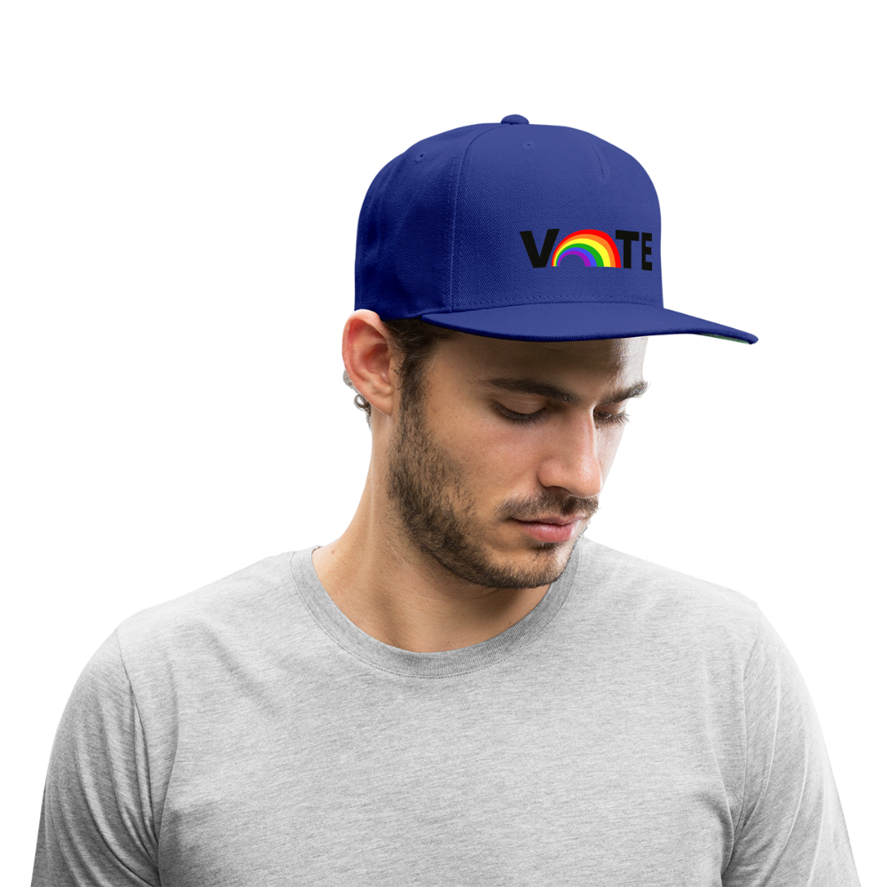 VOTE PROUD Snapback Baseball Cap - royal blue