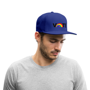 VOTE PROUD Snapback Baseball Cap - royal blue