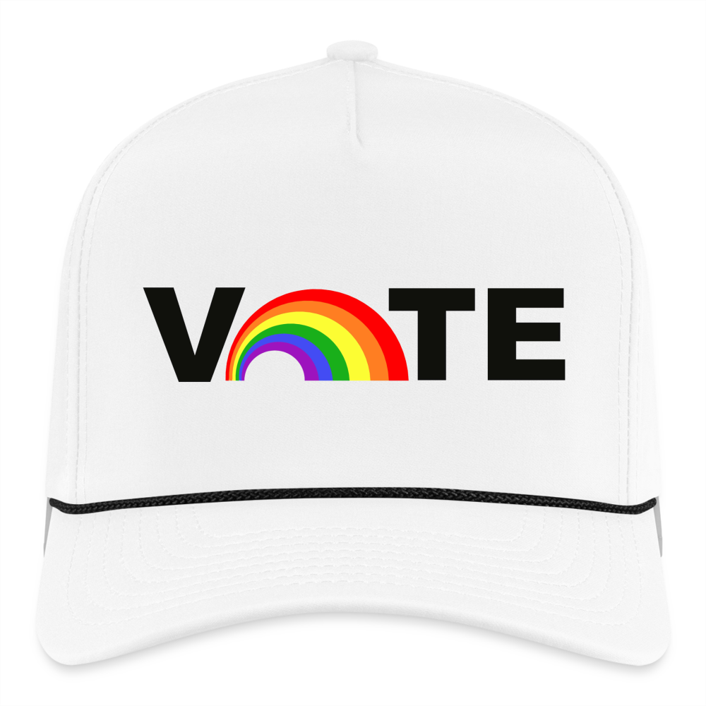 VOTE PROUD Rope Cap - white/black