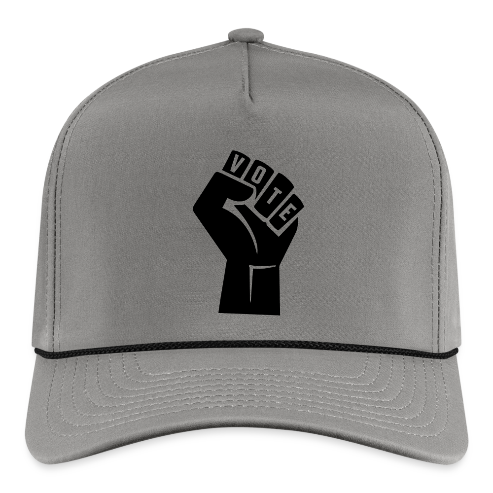 VOTE POWER Rope Cap - gray/black