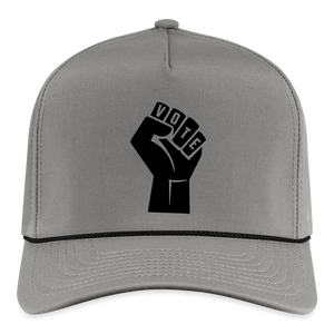 VOTE POWER Rope Cap - gray/black