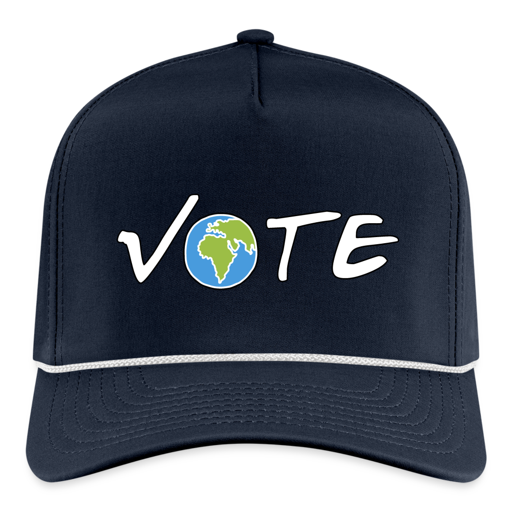 VOTE EARTH Rope Cap - navy/white