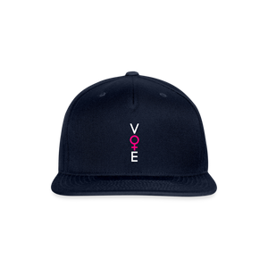 She Votes Snapback Baseball Cap - navy