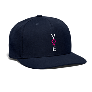 She Votes Snapback Baseball Cap - navy